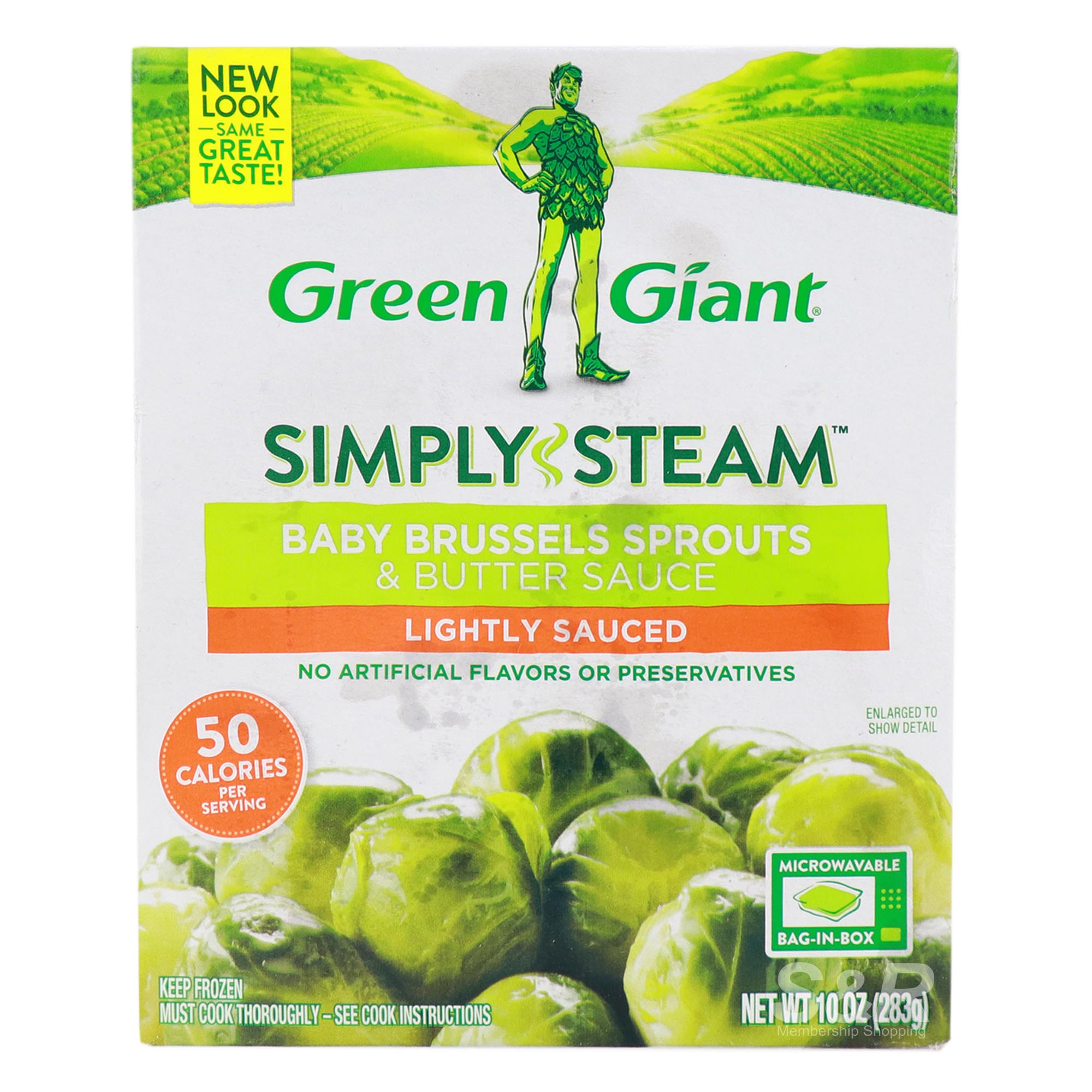 Green Giant Simply Steam Baby Brussel Sprouts and Butter Sauce 283g